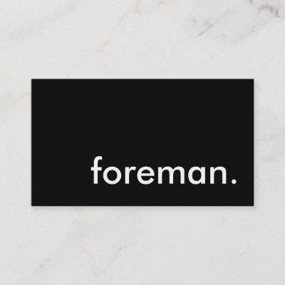 foreman.