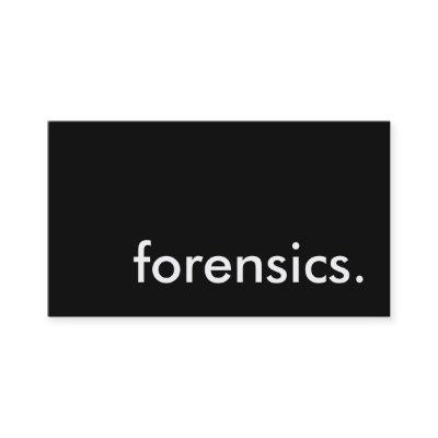 forensics.