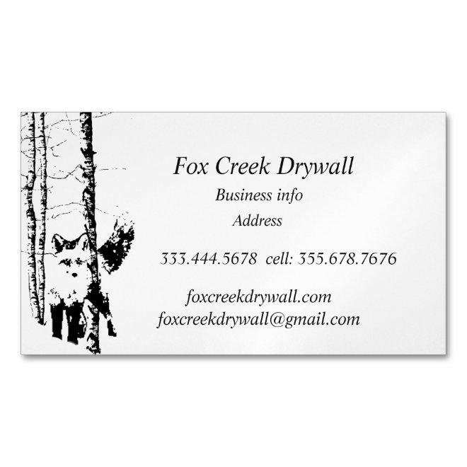 Forest Fox Creek Drywall Custom   Magnet