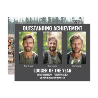 Forestry postcard template 5 photo DIY logging