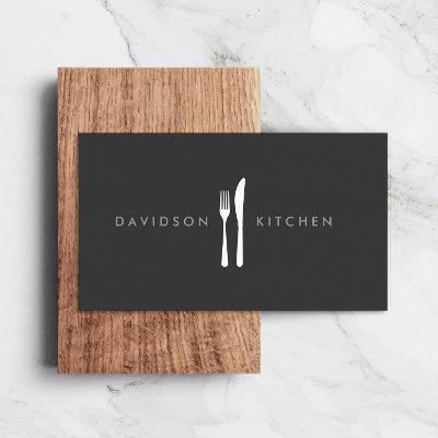 Fork & Knife Logo 2 for Chef, Foodie, Restaurant