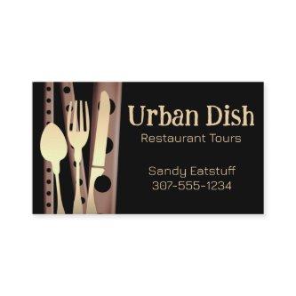 fork stuck tomato spoon knife dinin catering bu...