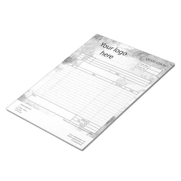 Form Business Quotation, Invoice or Sales Receipt  Notepad