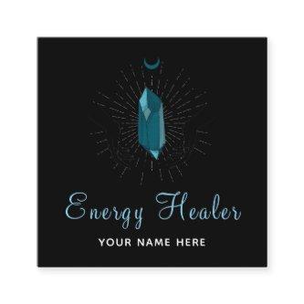 Fortune Teller Healing Hands & Teal Diamond Stone  Square