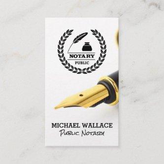 Fountain Pen | Public Notary Logo