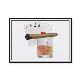 Four Aces, A Drink and A Cigar