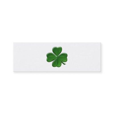 Four Leaf Clover - St Patrick's Day Button Mini