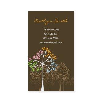Four Seasons Colorful Dotted Tree Modern Nature