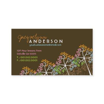 Four Seasons Colorful Dotted Tree Modern Nature