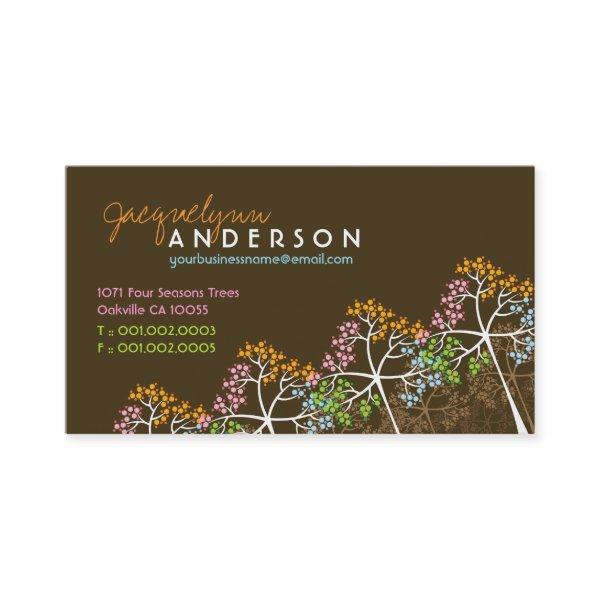 Four Seasons Colorful Dotted Tree Modern Nature
