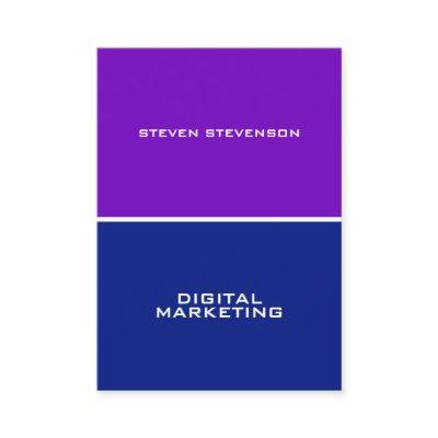 Four space page split violet blue