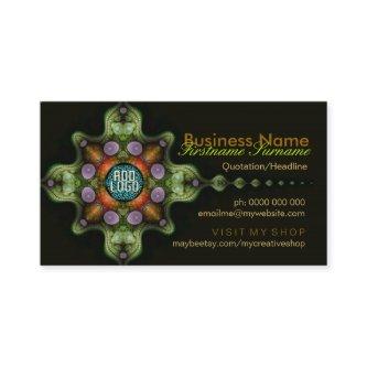 Fractal Garden Cross w/ Logo
