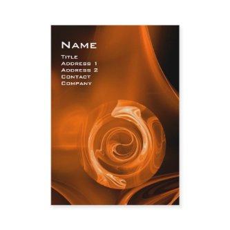 FRACTAL ROSE 4 MONOGRAM bright orange red black