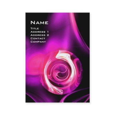FRACTAL ROSE 4 MONOGRAM bright pink red black
