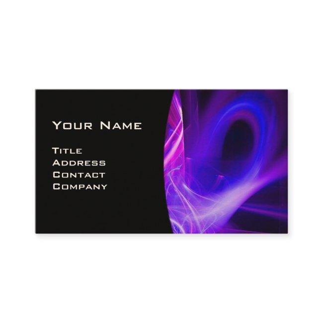 FRACTAL SWIRL GEM MONOGRAM black white blue pink