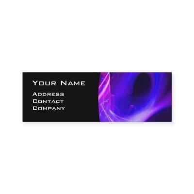FRACTAL SWIRL GEM MONOGRAM black white blue pink Mini