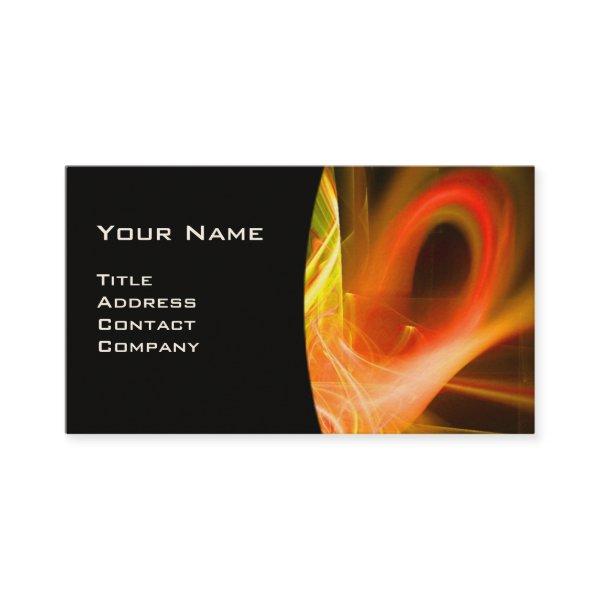 FRACTAL SWIRL GEM MONOGRAM black white yellow