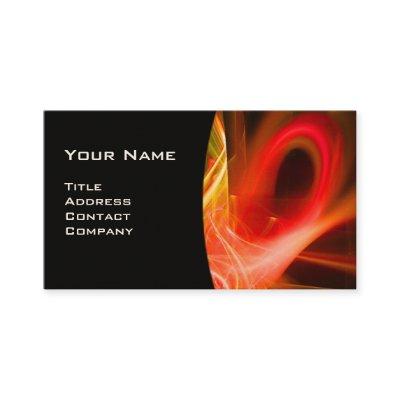FRACTAL SWIRL GEM MONOGRAM black white yellow red