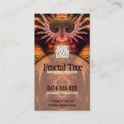 Fractal Tree Visionary New Age w/ Logo Business Ca