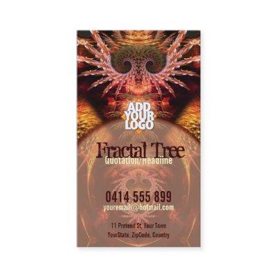 Fractal Tree Visionary New Age w/ Logo Business Ca