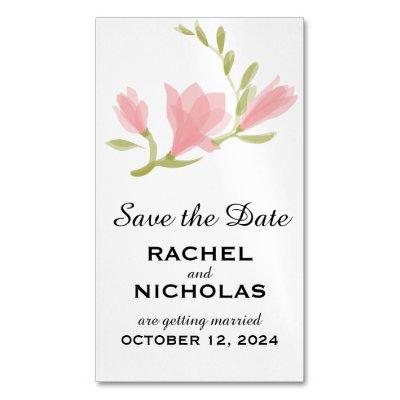 Fragrant Freesia Petals | Save the Date Magnetic