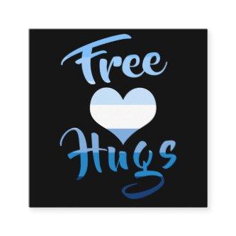 Free Hugs with Heart Square