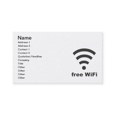 FREE WIFI Vector COMPUTER INTERNET ADVERTISING