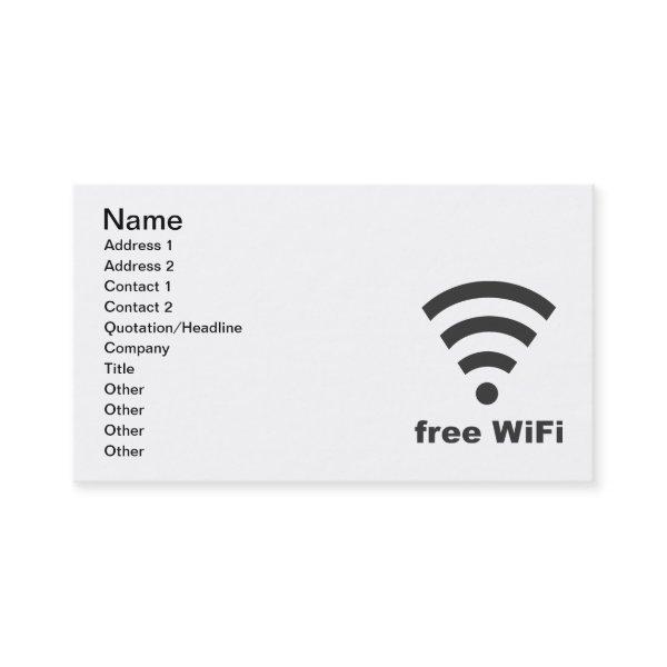 FREE WIFI Vector COMPUTER INTERNET ADVERTISING