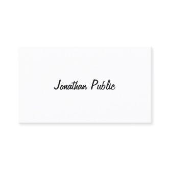 Freehand Script Design Smart Chic Trendy Plain