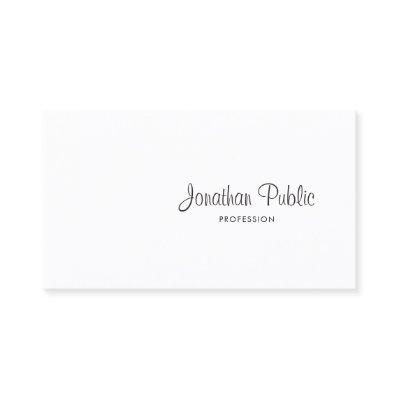 Freehand Script Modern Elegant Design Cool Plain