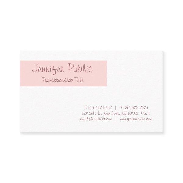 Freehand Stylish Clean Design Blush Pink Plain