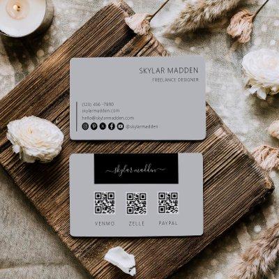 Freelance  Cash Payment Scan QR Code