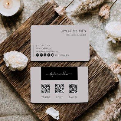 Freelance  Cash Payment Scan QR Code