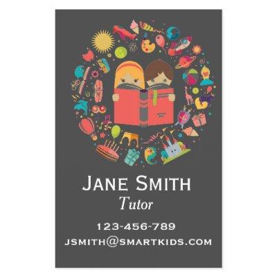 Freelance literacy tutor or teacher for kids flyer