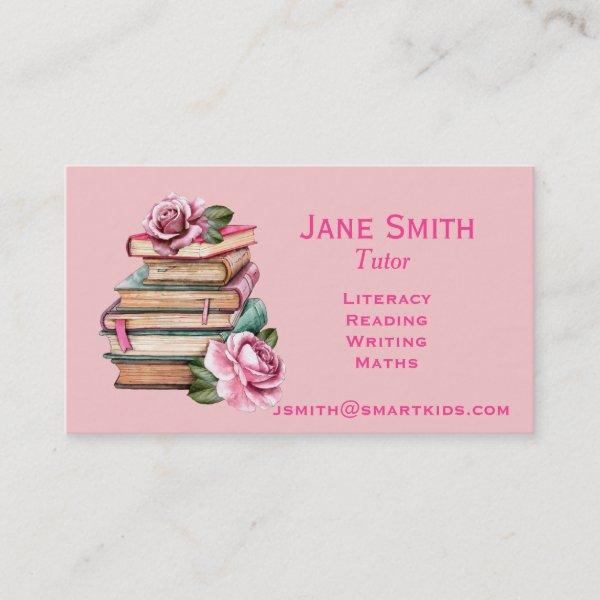 Freelance literacy tutor or teacher pink books
