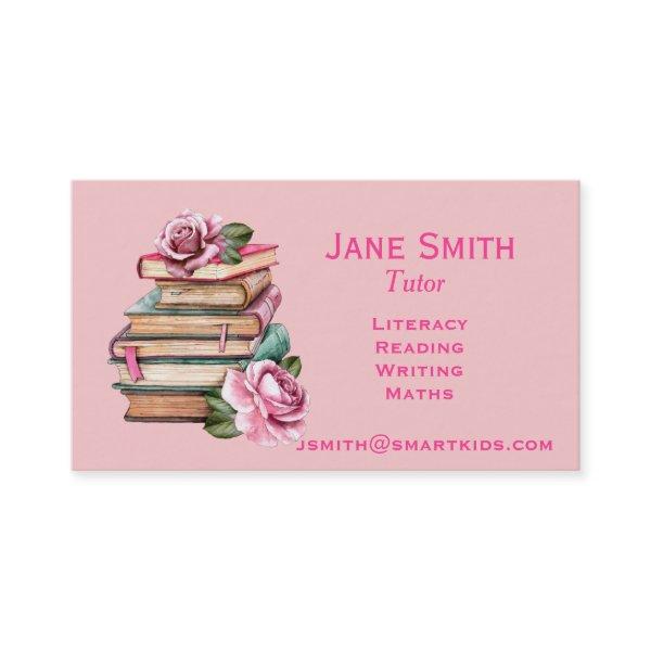 Freelance literacy tutor or teacher pink books