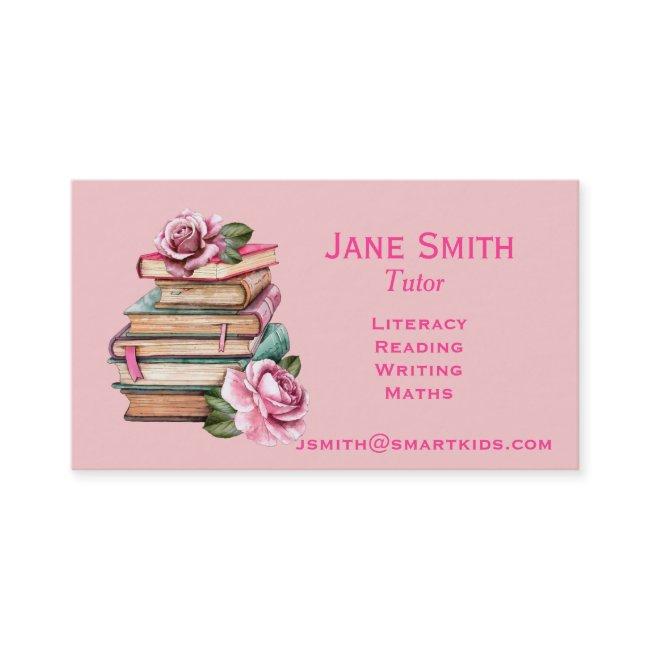 Freelance literacy tutor or teacher pink books