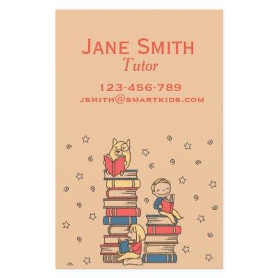 Freelance reading tutor or teacher for kids flyer