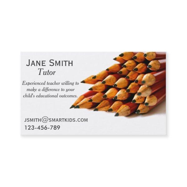 Freelance tutor or teacher stylish pencil