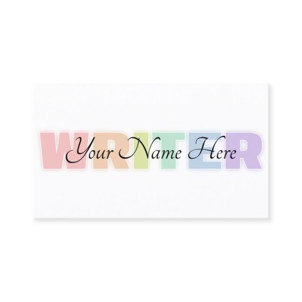 Freelance WRITER Colorful Skills