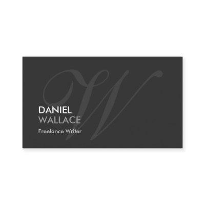 Freelance Writer - Modern Swash Monogram