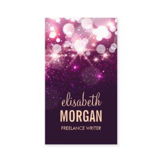 Freelance Writer - Pink Glitter Sparkles