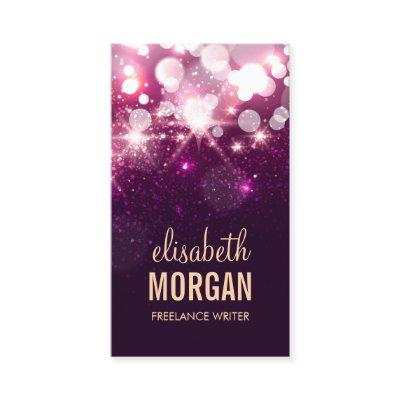 Freelance Writer - Pink Glitter Sparkles