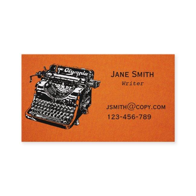 Freelance writer typewriter design stylish