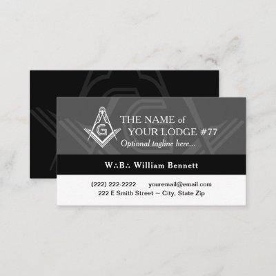 Freemason Black and White Masonic
