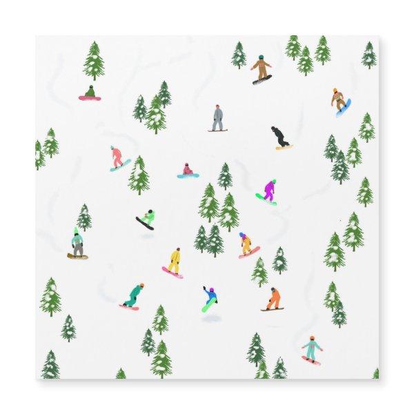 Freeride Snowboarder Snowboarding Illustration