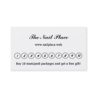 "Frequent Visitor" (10 Circles) Loyalty Cards