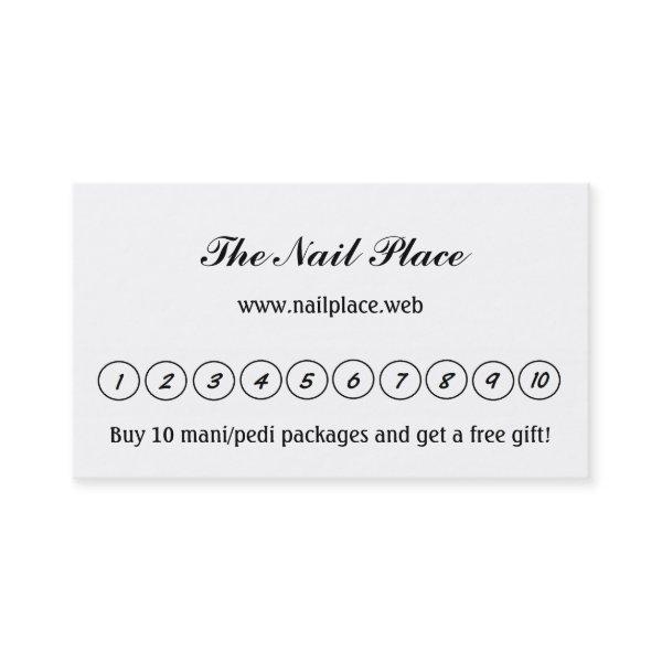 "Frequent Visitor" (10 Circles) Loyalty Cards