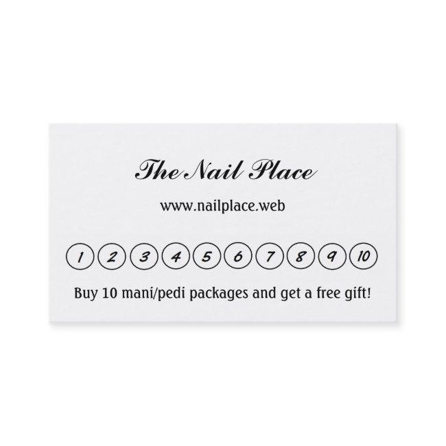 "Frequent Visitor" (10 Circles) Loyalty Cards