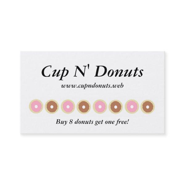 "Frequent Visitor" (8 Donuts) Loyalty Cards